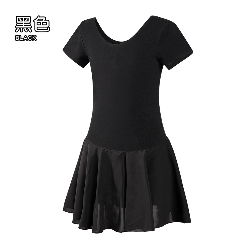 Verano para niños falda de ballet de manga corta para mujer falda de princesa de jardín de infantes para niñas ropa de baile ropa de práctica de todo fósforo