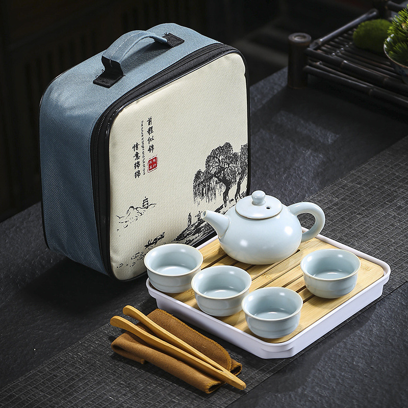 旅行茶道具哥窯汝窯セット卸売り茶皿家庭用結婚開業不動産のお土産はloを追加することができます。|undefined