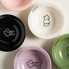 陶磁器のペットの碗の大口径の猫の碗の犬の碗の飛皿の碗は水を飲みます。