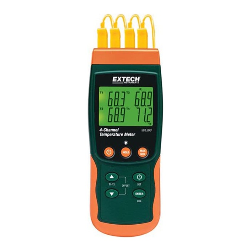 美国Extech SDL200四通道数据记录温度计 高精度多功能