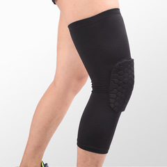 Four-Sided Elastic Honeycomb Sports Knee Support Basketball Football Sports Guard Lycra Impact-Proof Breathable Leg Guard Knee Support