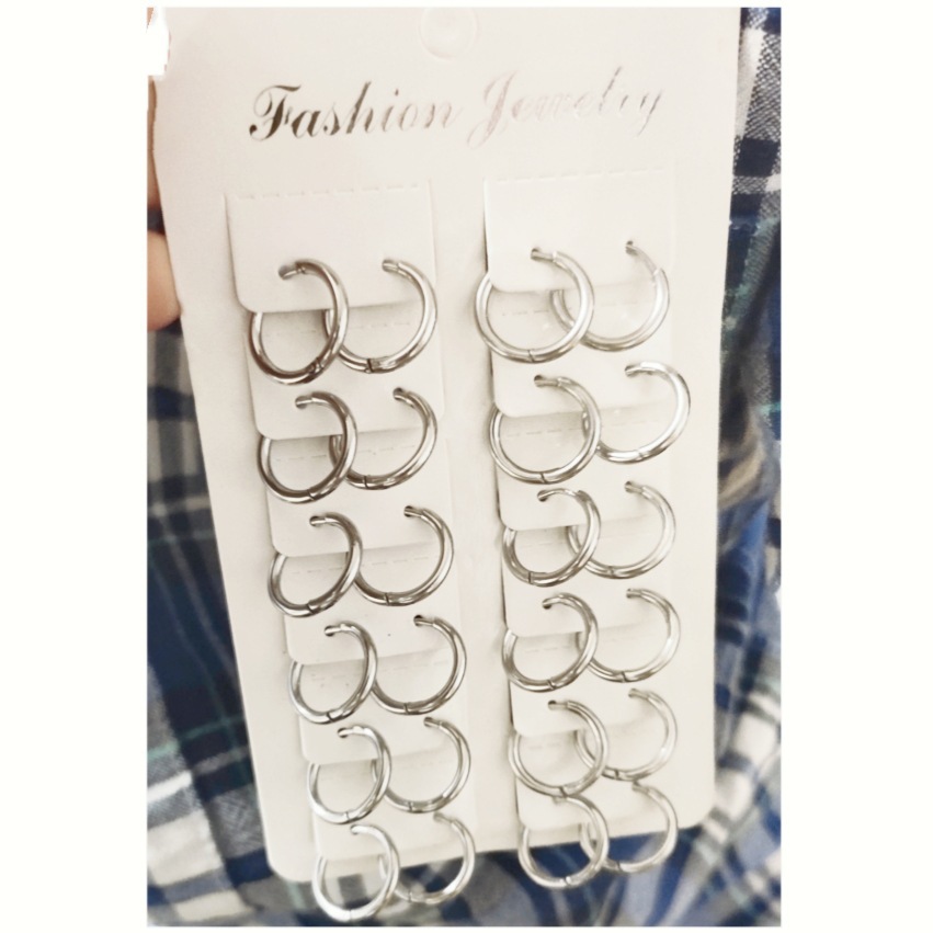 Universal earrings stainless steel for men and women