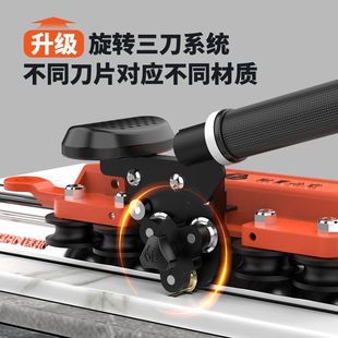 Tiebang Upgrades New Manual Tile Cutting Machine High Precision Rock Plate Large Plate Floor Tile Track Push Knife Cutting Artifact