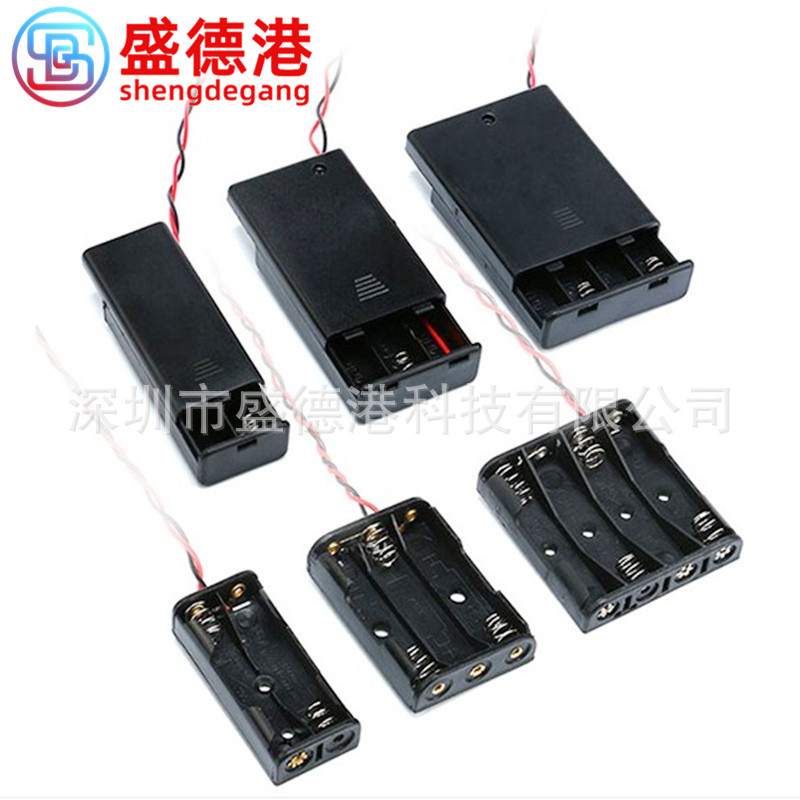 18650/5/7 Battery Charging Box protect Red and black line 1234 Series connection