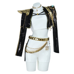 猎魔女团鲁米黑金cos服k-pop动漫影视角色同款cosplay鲁米演出服