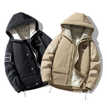 男士冬季立领羽绒服韩版休闲加厚青年时尚百搭男装保暖白鸭绒外套