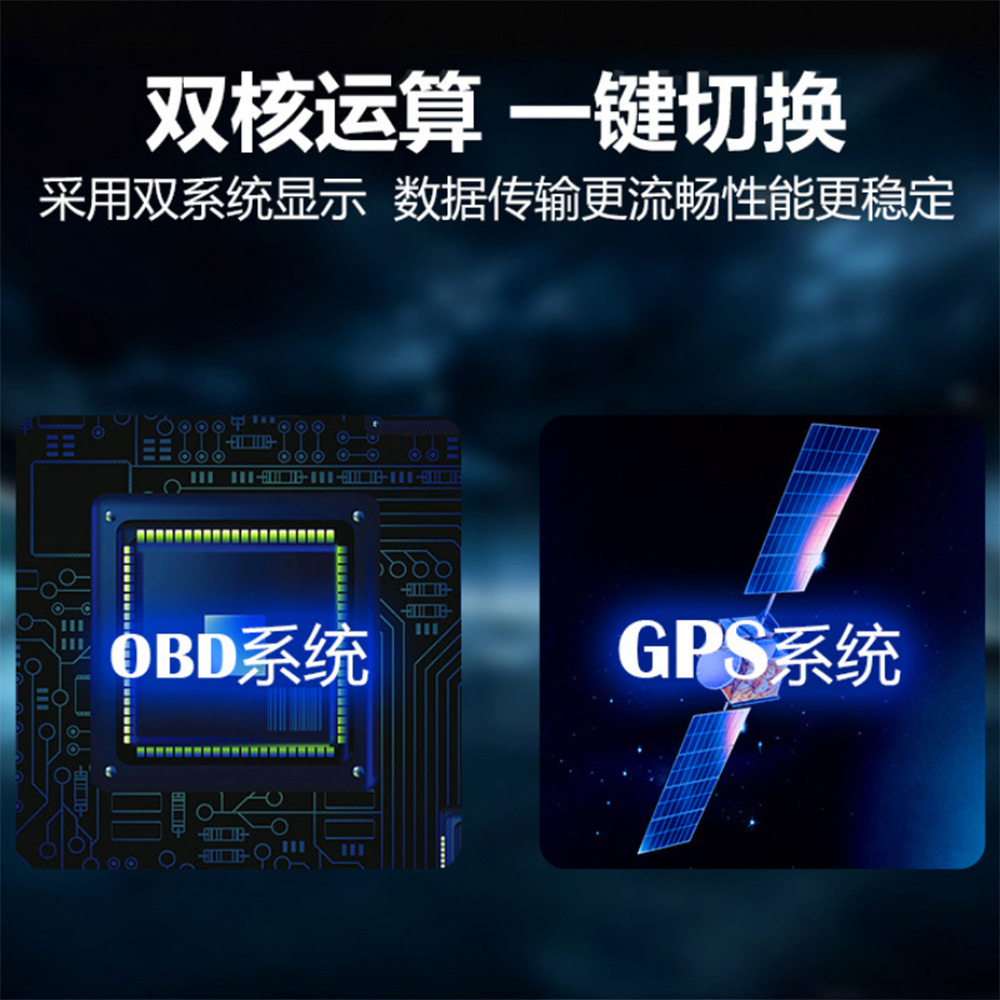 Hud Head-Up Display Gps Car Speedometer Projector Modified Obd Dual-Mode Digital Car Display Screen C700S