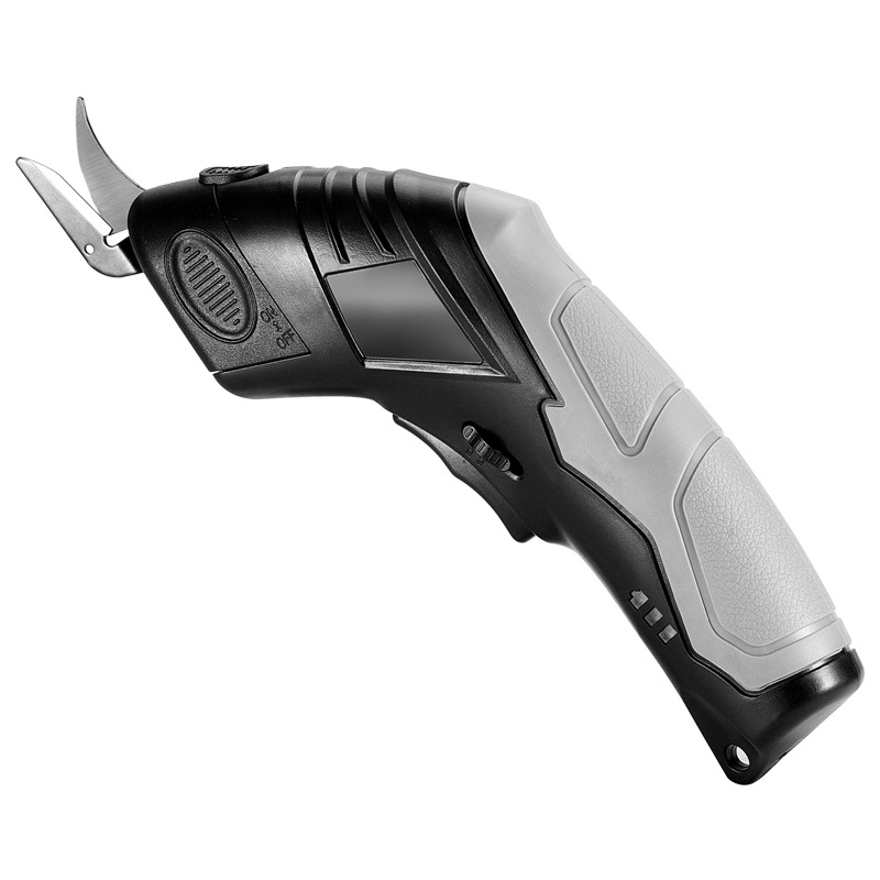 Una pieza de alfombra de tela lotada cortar cuero tijeras eléctricas transfronterizas de mano recargable cortar tijeras eléctricas de tela