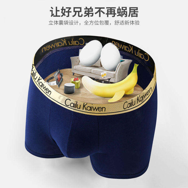 New Product Gift Box Canned Men's Underwear Cotton Fabric Breathable Boxers Men's Antibacterial Comfortable Fit Boxer Underwear