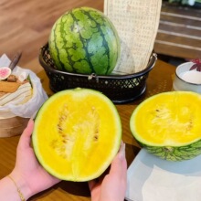 冰淇淋黄心西瓜当季新鲜水果脆甜西瓜薄皮黄瓤西瓜麒麟瓜包邮代发