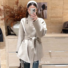 【特价不退换】秀熙熙2025冬季名媛双面呢羊毛外套女士大衣86102