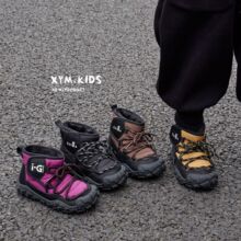 2025年冬季新款儿童大棉靴韩版户外休闲加绒保暖防滑男女童雪地靴