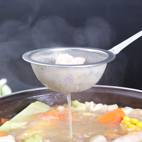 Stainless steel ultra-fine mesh sieve juicer, soy milk, hot pot, deep-frying filter screen, household kitchen noodle skimmer strainer