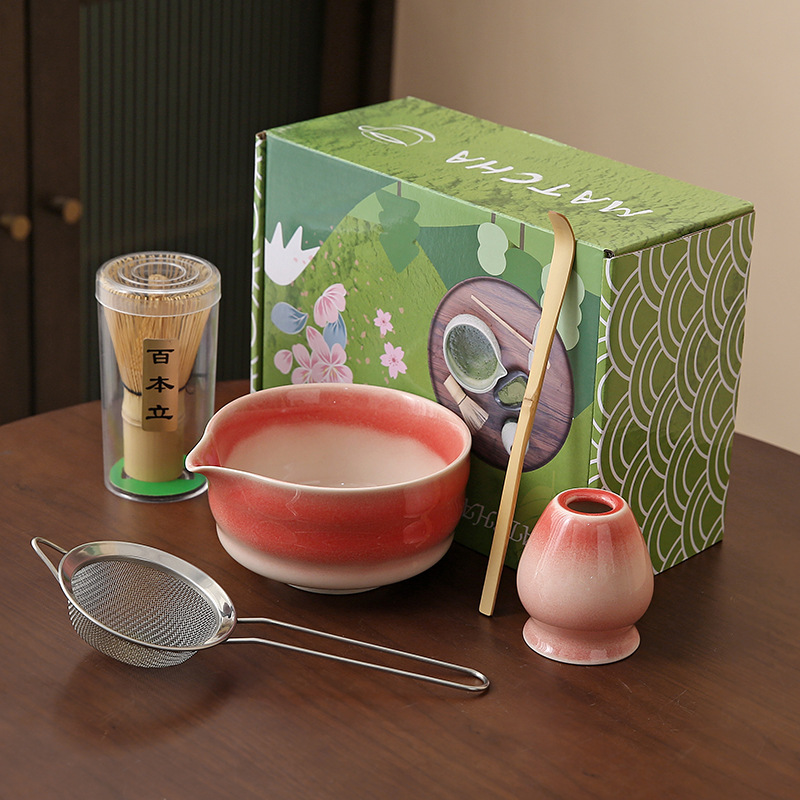 Japonés Matcha tazón Matcha túnica canción té herramientas de pedido taza de té de cerámica taza de té mezclador Matcha cepillo taza de té