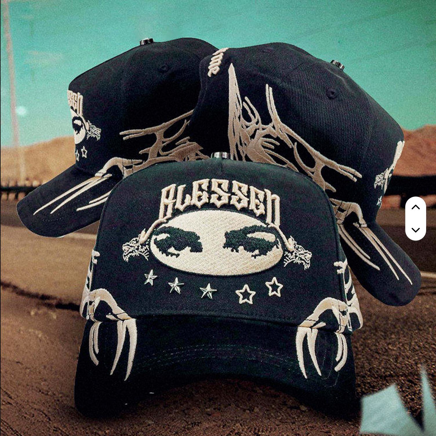 Nuevo Meike Duo Dandy bordado ajustable gorra de boca de pato borde curvo gorra de béisbol con diamantes barba tío