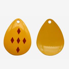 [50-Pack] Lure Bait Colorful Noise Pliers DIY Mustache Man Modified Spoons for Bass Fishing—Black Pit Bare Blades