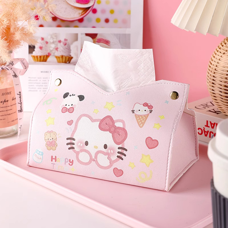 Hellokitty Cute Cartoon Tissue Box Classy Tissue Box Home Living Room Desktop Creative Napkin Tissue Box