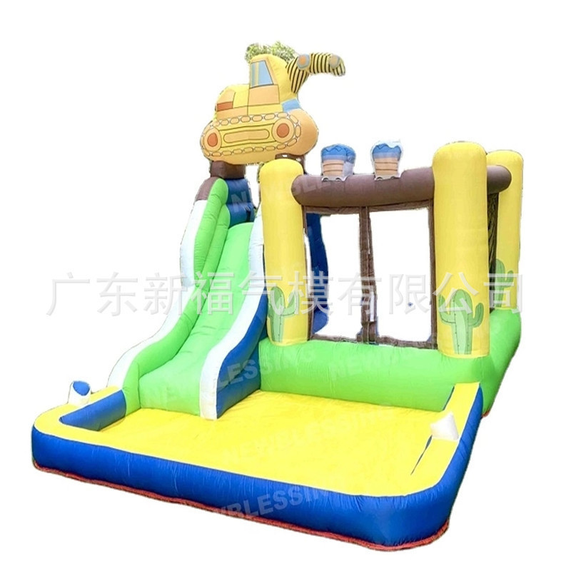 Tobogán de agua inflable para niños castillo inflable al aire libre pequeño hogar trampolín inflable parque de atracciones de agua