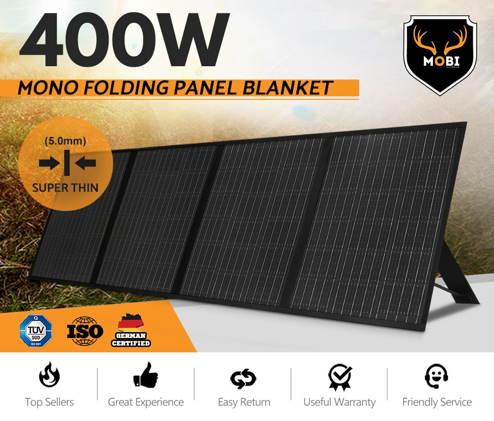 Производитель SOURCE 18V 400W монокристаллический Солнечный складной тканевый мешок с кронштейном