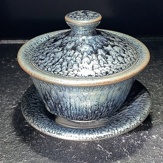 Пиала Blue Baihua Cup, Jianyang глиняная печь преобразована чашка чая оригинальная минеральная глазурь железная резьба, керамическая чашка чая, Yiyangcai, подарок для личного пользования