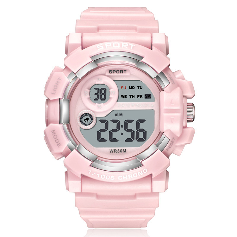 Nuevo reloj multifuncional moda estudiante de los niños reloj electrónico deportes de moda impermeable luminoso deportes reloj de moda