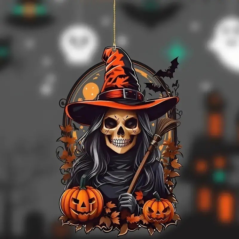 Nuevo estilo transfronterizo calabaza hombre árbol de Navidad colgante de decoración coche espejo retrovisor colgante decoración de fiesta de Halloween image 1