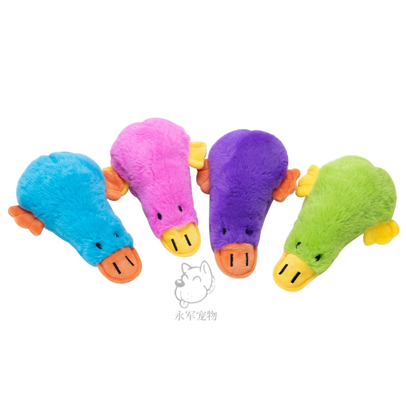 Фабрика прямой ПЭТ плюшевый Звук Укуса утка собака игрушка шлифовка зубов Чистка кошка собака игрушки зоотовары