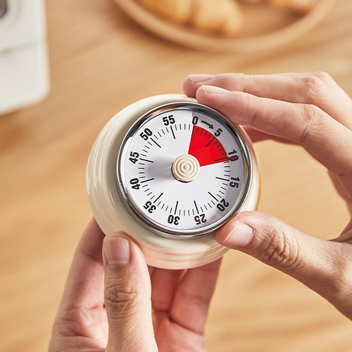 Japanese mechanical timer kitchen cooking timing reminder visual time management alarm clock magnet