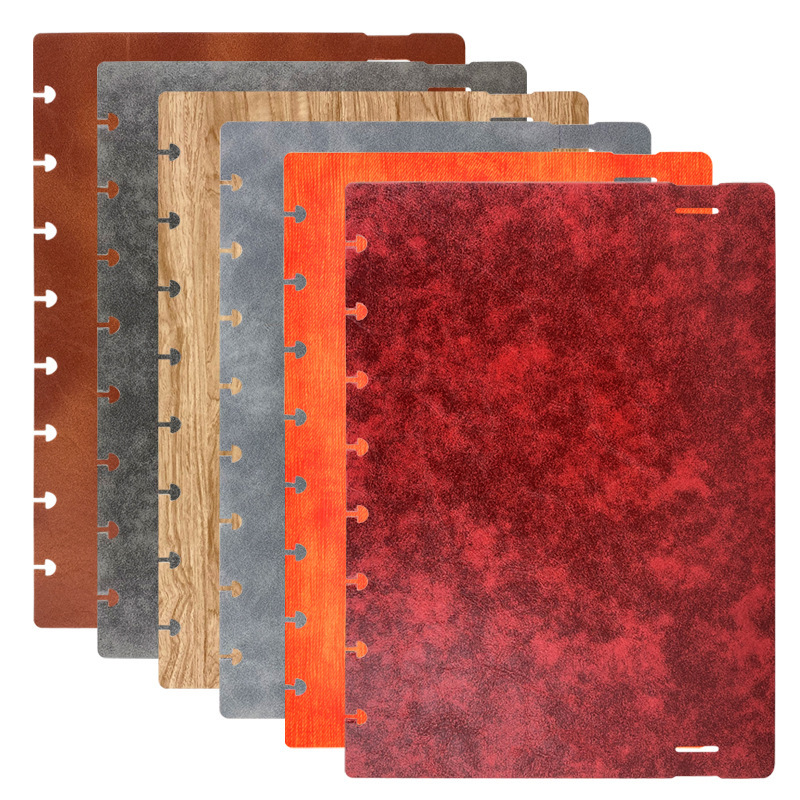 Customized Soft Leather Pu Notepad Cover A5 Elastic Band Mushroom Hole Loose-Leaf Shell Leather Notebook Protective Case Customized Soft Leather Pu Notepad Cover A5 Elastic Band Mushroom Hole Loose-Leaf Shell Leather Notebook Protective Case