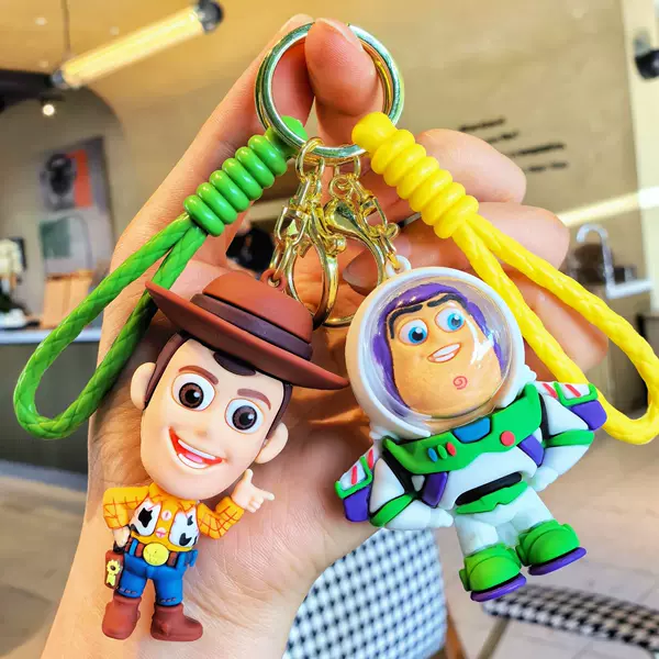 Buzz Lightyear Key Chain Toy Story Pendant Woody Key Chain Car Bag Pendant Cross-Border Small Gift