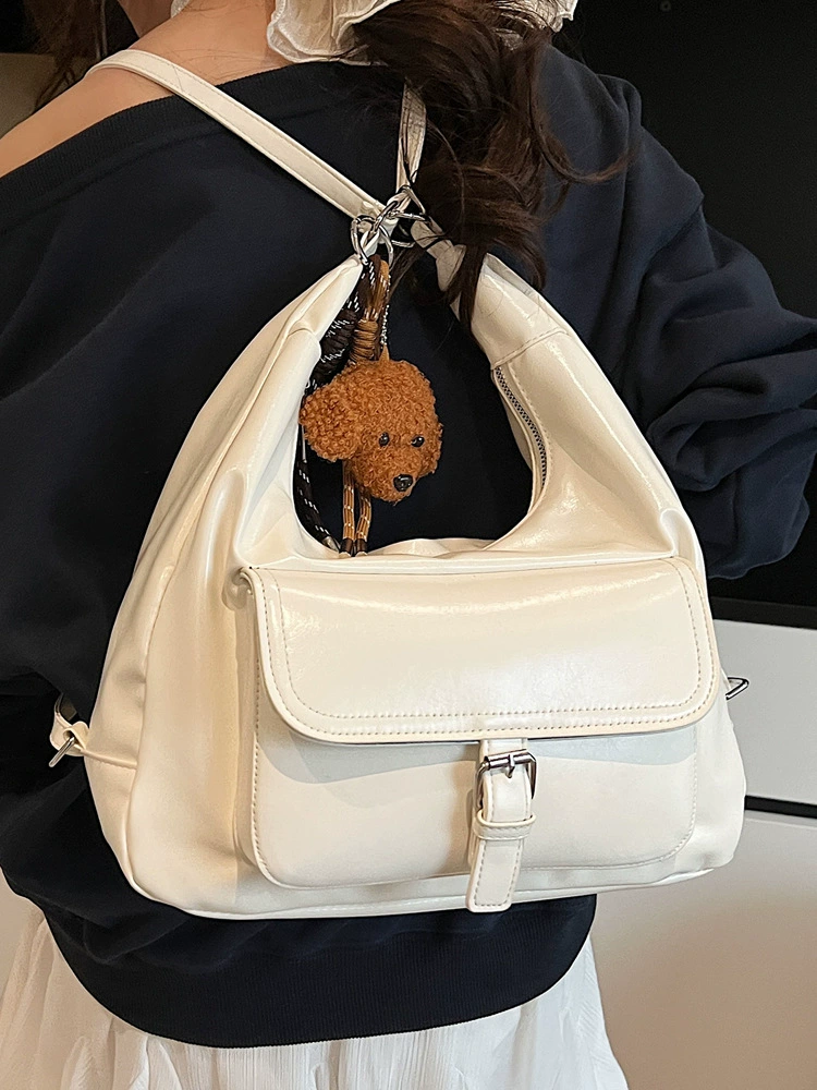 Сексуальный рюкзак через плечо, вместительная белая сумка на одно плечо, стиль высокого качества