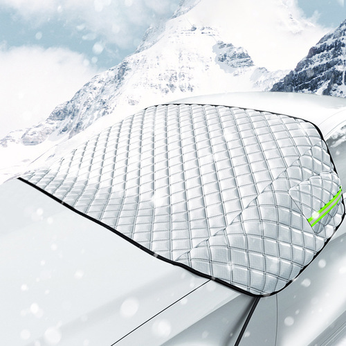 Yiju winter car snow shield manufacturer front windshield anti-frost anti-freeze coated silver cloth car window thickened snow cover
