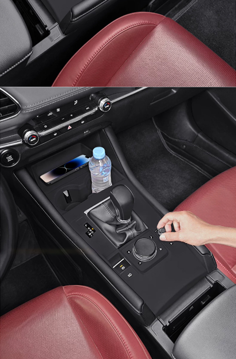 Suitable for Mazda 3 Next Generation Axela central console cup holder silicone pad interior decoration modification anti-slip protection