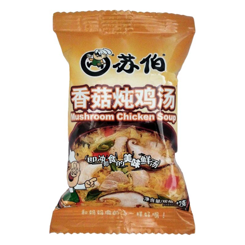 Су Бо грибной тушеный куриный суп 12 г суп быстрого приготовления Су Бо суп