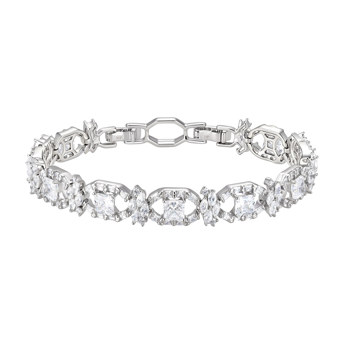 Pulsera Geométrica Cuadrada de Aleación de Cobre para Mujer image 6