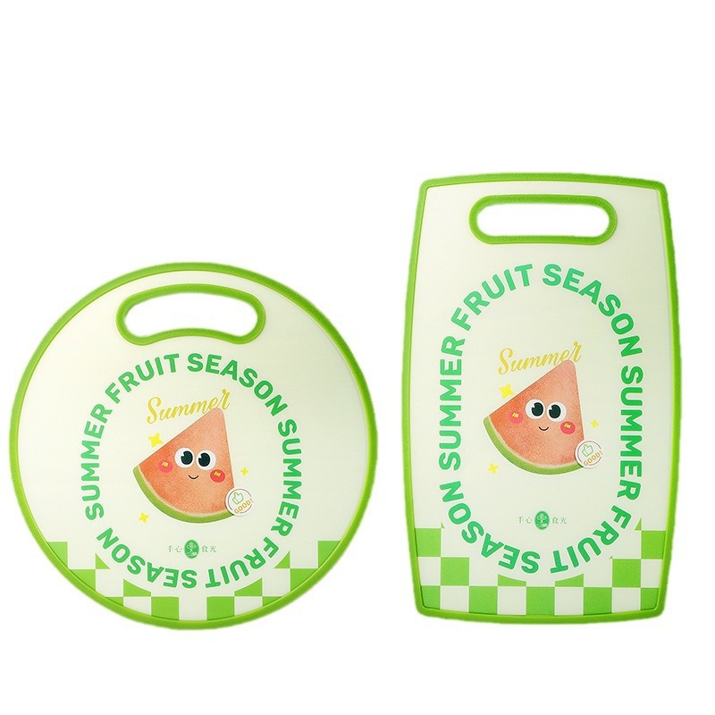 Cocina doméstica PP nuevo tablero de platos para bebés suplementos de alimentos para bebés tablero de corte de verduras de doble cara para cortar melones y frutas para engrosar el conjunto de tablero de verduras