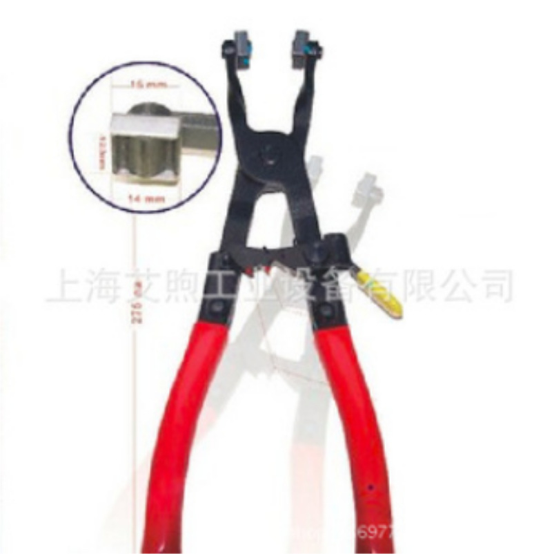 德式旋转方夹头卡箍钳 双层方头卡箍工具钳 旋转式双夹头卡箍钳