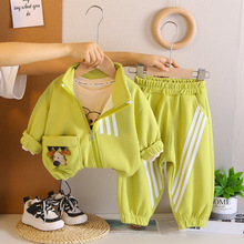 男童春秋套装帅气婴幼儿童三件套0-6岁中小童秋款运动小孩衣服潮2