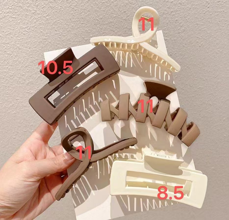 Temperamento transfronterizo simple clip de cabello de cabeza de mujer clip de agarre cuadrado clip de tiburón clip de cabello adornamiento mayorista