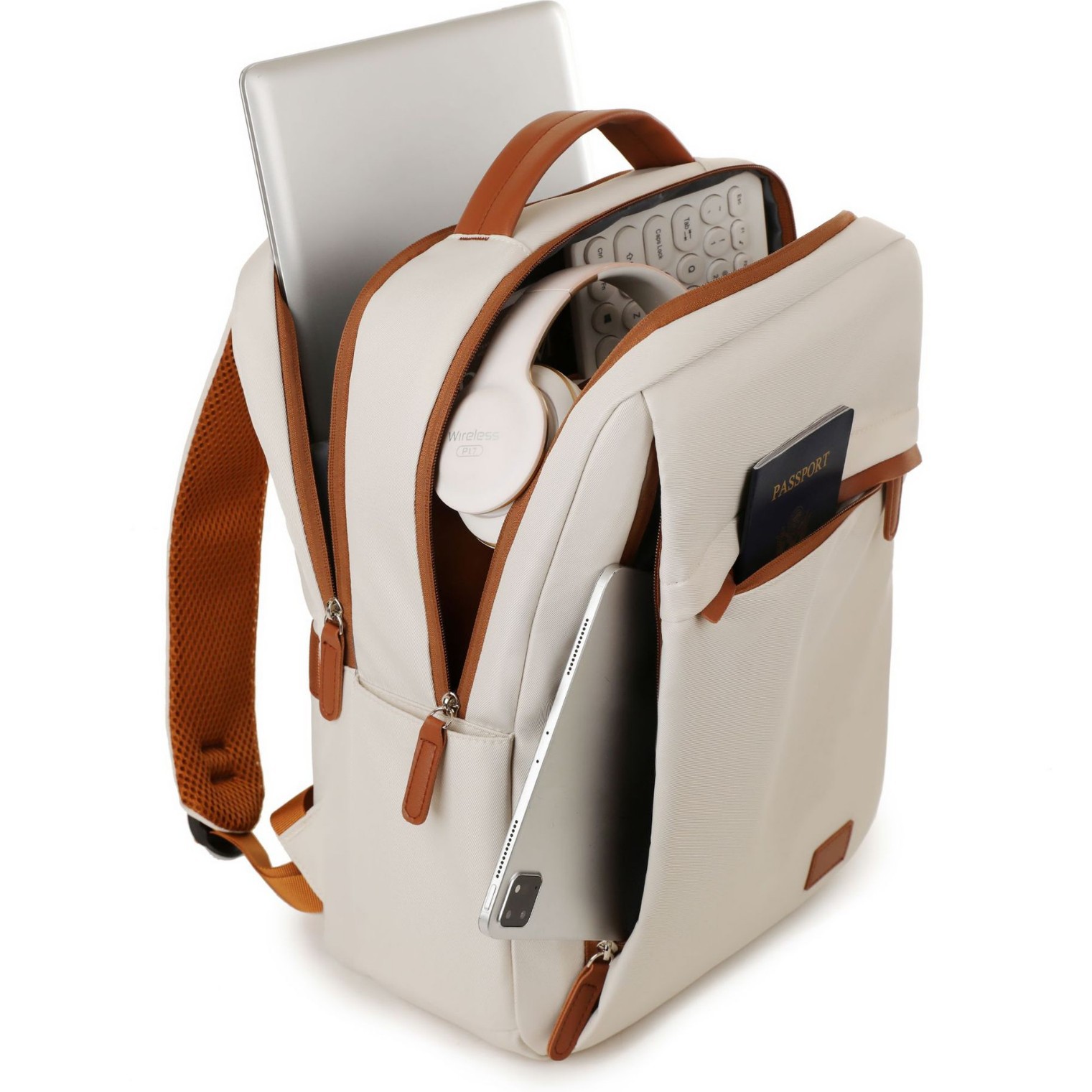 Business Commuter Backpack Large Capacity Laptop Bag For Men_voghion.com