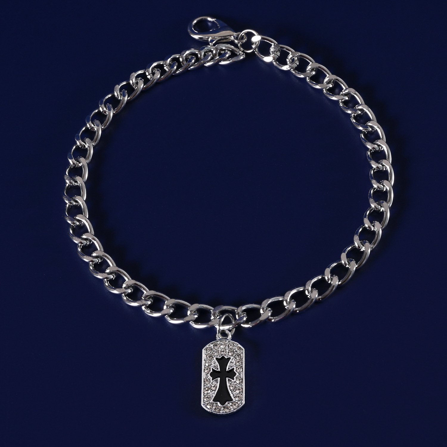 Comercio exterior mascotas cadenas de metal de diamante cruz barroco gatos perros dorados collares de plata estilo europeo y americano