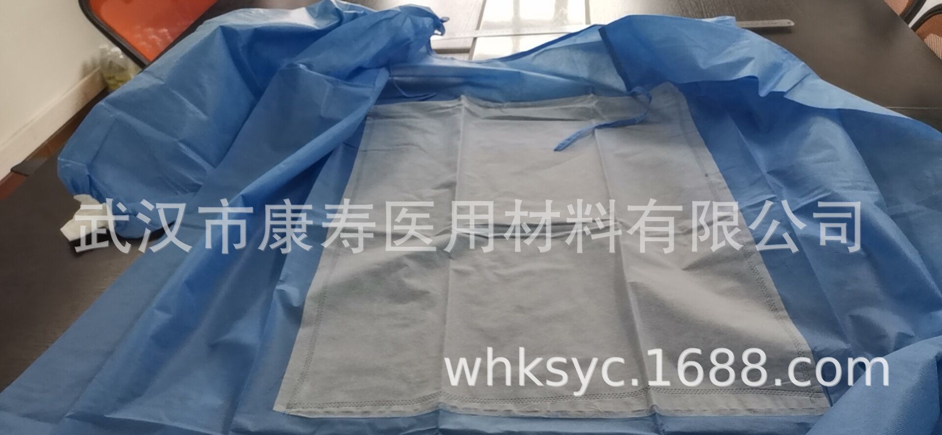 一次性无纺布加强型手术衣SMS加强型隔离衣防护手术衣