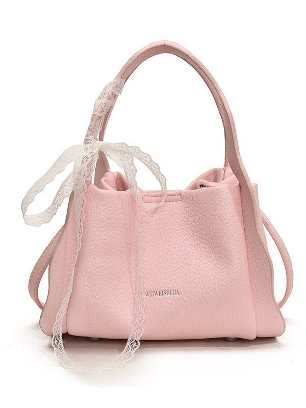 Bolsa de cubo de nicho de alto nivel, mujer 2026 nuevo lichi, nicho de moda coreano, bolso de mochila versátil