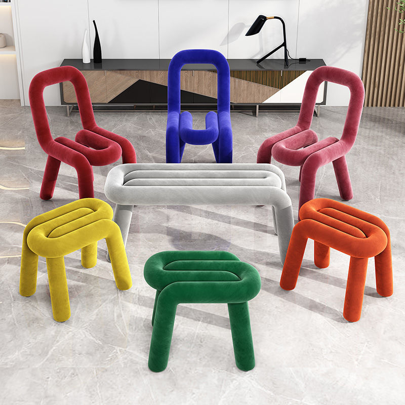 BoldChair椅子北欧ins法国设计师创意网红化妆凳子休闲个性异形椅