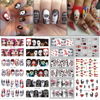 Nail polish for manicure, brand sticker, fake nails for nails, set, European style, halloween