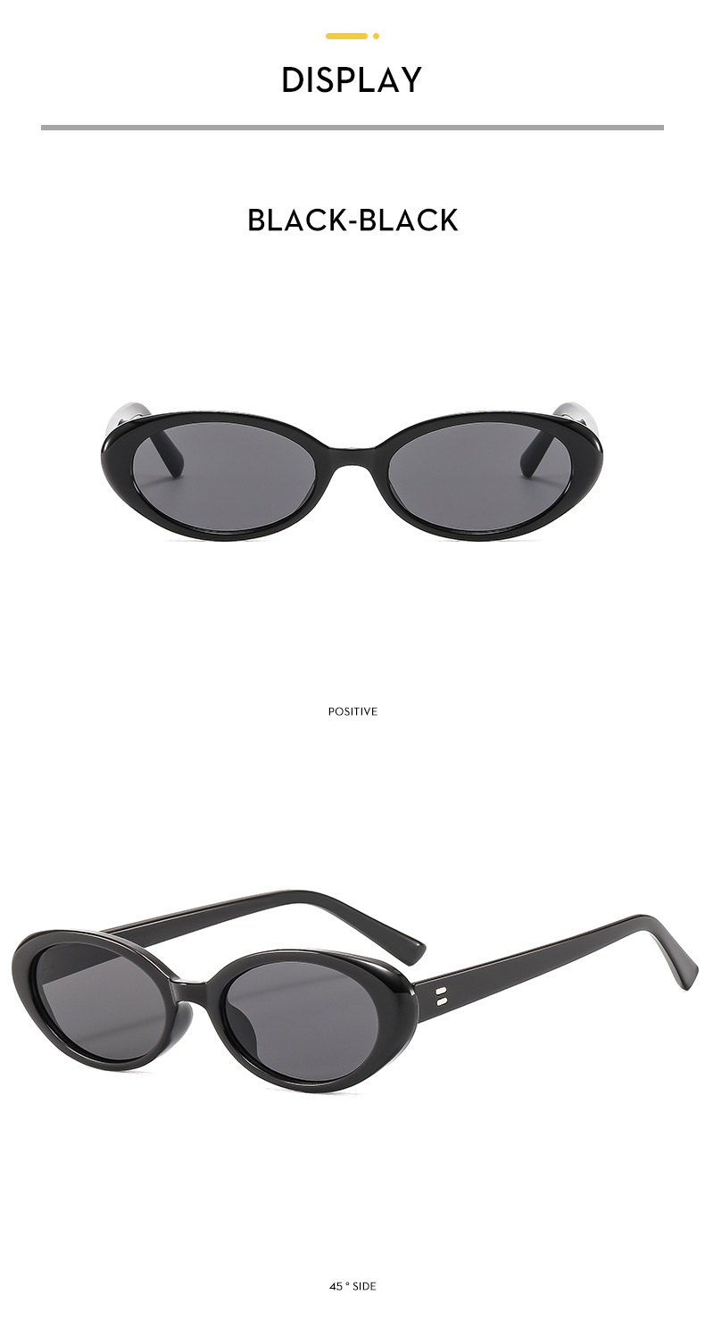 57g Weight Full Frame Glasses Structure Sunglasses Classification PC, UV400 Protection Lens Material Oval Frame Glasses Style Casual, Travel Occasion Oval Pattern All Seasons Season Unisex Gender Vacation, Streetwear Style Vacation Streetwear Oval PC UV400 Protection Oval Frame Full Frame Women's Sunglasses 7