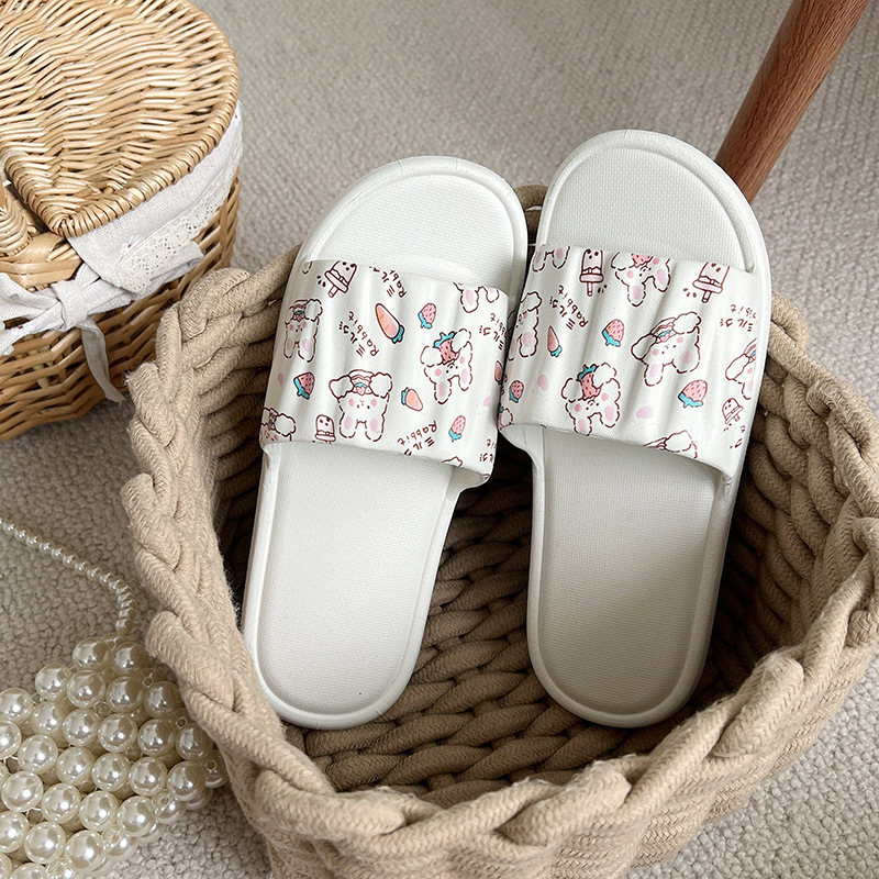 무 토끼-흰색 (얇은)