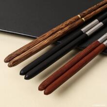 双节鸡翅木无漆无蜡便携式折叠筷子户外露营烧烤野餐餐具单人筷子