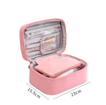 2023 nueva bolsa de cosméticos dos en uno bolsa de almacenamiento de alto aspecto bolsa de artículos de tocador de viaje simple de gran capacidad de estilo europeo