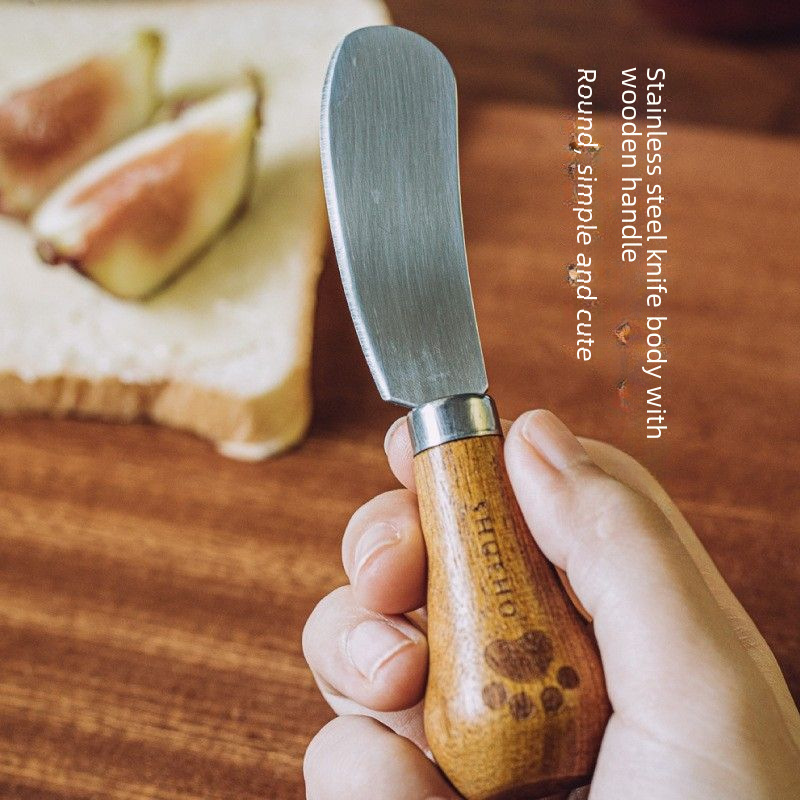 Vertical butter knife stainless steel cheese knife jam spatula western food knife wholesale dessert spoon stainless steel knife fork spoon